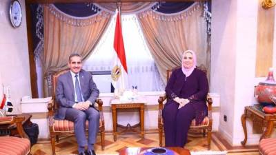 القباج تستقبل محافظ الغربية ويبحثان سبل الاستفادة من برامج الوزارة