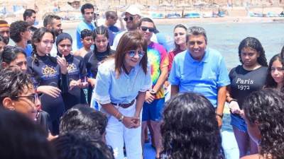 وزيرة الهجرة: مشاركة أبناء شهداء القوات المسلحة وسام وتكريم للمعسكر والمشاركين فيه