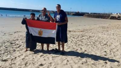 بعثة مصر تخوض تمرينها الأخير استعداداً لعبور المانش بإنجلترا