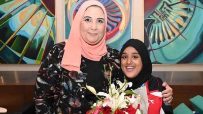 "القباج" و"صبحي" يستقبلان بطلات مصر في كرة القدم النسائية.. برونزية الأولمبياد الخاص