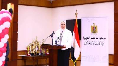 القباج تشهد الحفل الختامي لبطولة دوري أبناء مصر لكرة القدم