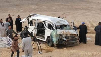 مصرع وإصابة 17 شخصا في انقلاب ميكروباص ببنى سويف