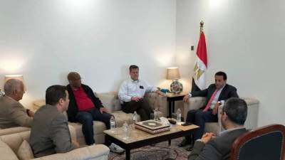 "عبدالغفار" يبحث التعاون العلمي والأكاديمي بين جامعة العلمين الدولية ولويفيل الأمريكية