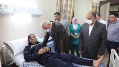 محافظ الجيزة يصرف إعانة 50 ألف جنيه لأسر المتوفين و10آلاف للمصابين بحريق كنيسة إمبابة