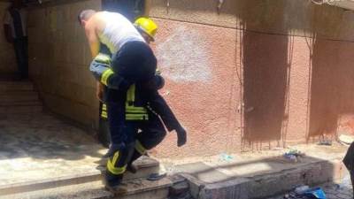 رجال الحماية المدنية ينقذون ضحايا كنيسة المنيرة