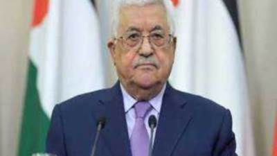 الرئيس الفلسطيني يقدم التعازي في ضحايا حريق كنيسة المنيرة