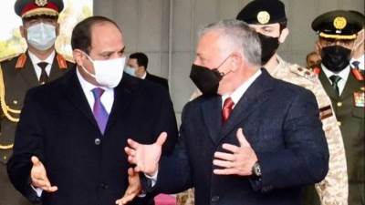 ملك الأردن يعزي الرئيس السيسي في ضحايا حادث كنيسة إمبابة