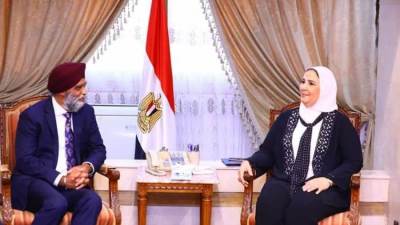 القباح تستقبل وزيز التنمية الدولية الكندي لتعزيز التعاون الثنائي بمختلف المجالات