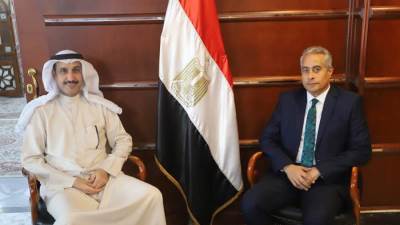 "شحاتة" و"المطيري" يبحثان الاستعداد لترتيبات مؤتمر العمل العربي فى دورته 48 بالقاهرة