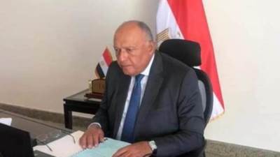 "شكري" يؤكد على ضرورة إيجاد حلول فعالة لتباطؤ سلاسل إمداد الغذاء