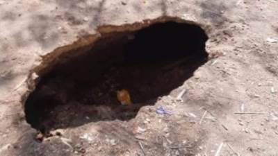 هبوط أرضى بمصر القديمة بشارع مجمع المدارس والدفع بفرق الإصلاح