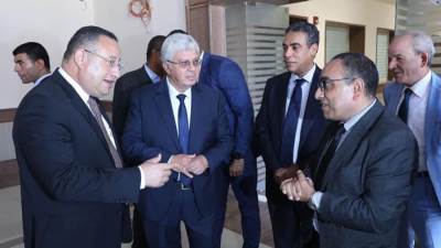 وزير التعليم العالي ورئيس جامعة الإسكندرية يتفقدان جامعة الإسكندرية الأهلية