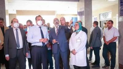 وزير الصحة يتفقد مستشفى أبو قير العام ويشيد بمعدلات إنجاز الأعمال 