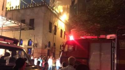 السيطرة على حريق محدود في حوش كنيسة مار جرجس بشبرا