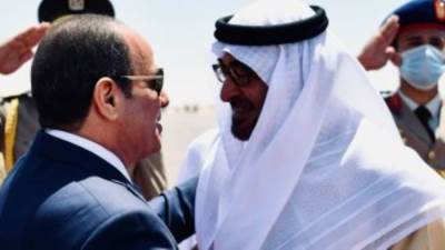 الرئيسان السيسي و"بن زايد" يؤكدان أهمية تعزيز العمل العربى المشترك ووحدة الصف