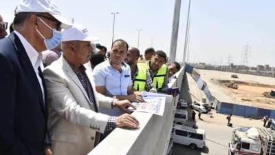 الوزير يتابع تنفيذ المرحلة الثانية مشروع تطوير وتوسعة الطريق الدائري