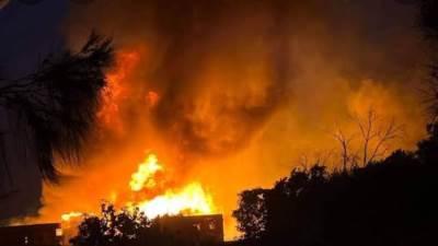 حريق هائل في استديوهات شبرامنت بالجيزة