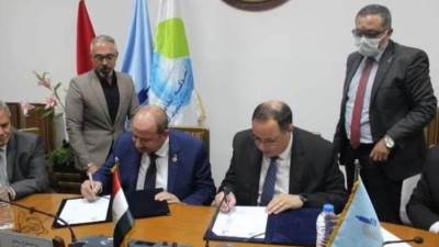 القومي للبحوث يوقع بروتوكولًا للتعاون مع شركة الصرف الصحي بالإسكندرية