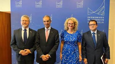 وزير الاتصالات يلتقى وزيرة الاقتصاد بليتوانيا لبحث التعاون فى مجال التحول الرقمى