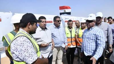 وزير النقل يتابع أعمال تنفيذ الخط الأول من مشروع القطار السريع