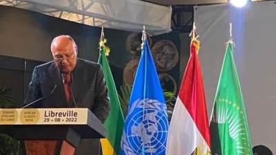 وزير الخارجية : أفريقيا أحد الأطراف الأكثر تأثراً بالتدعيات السلبية لتغير المناخ