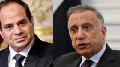 رئيس وزراء العراق يعبر عن تقديره لحرص الرئيس السيسي واهتمامه بمتابعة الوضع فى العراق