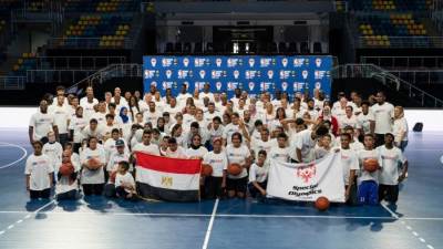 مشاركة بارزة لأطفال الأولمبياد الخاص بمعسكر كرة السلة بلا حدود بأفريقيا 2022