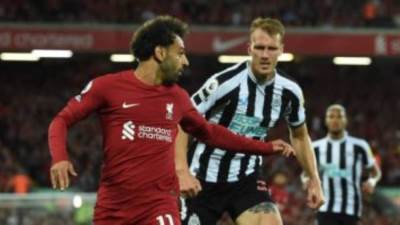 محمد صلاح يسجل هدف التعادل لنادي ليفربول ضد نيوكاسل في الدقيقة 61