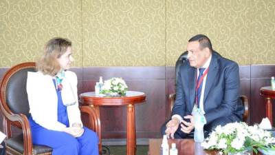 هشام آمنة يؤكد استعداد الوزارة لدعم أواصر التعاون مع وزارة التنمية بمدغشقر