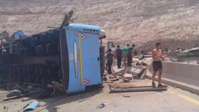 8 وفيات و43 مصابا.. ارتفاع أعداد الضحايا فى حادث أتوبيس السويس