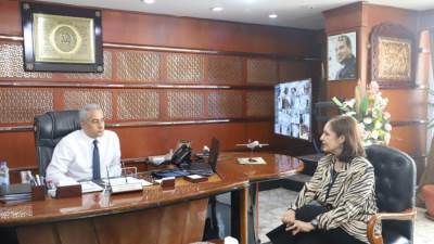 «شحاته» يلتقي وفد اللجنة الوطنية لمنع "الهجرة غير الشرعية" لبحث التعاون