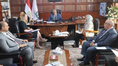 شحاته يلتقي نائب مدير"الدولية للهجرة":تدريب مهني..وتوعية بمخاطر الهجرة غير الشرعية