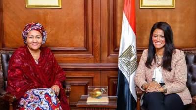 المشاط تستعرض أمام الأمم المتحدة برنامج "نوفي" في قطاعات الغذاء والمياة والطاقة 