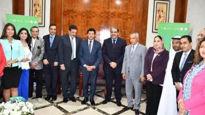 وزير الرياضة يناقش الخطة المستقبلية للاتحادين العربي والمصري للرياضة للجميع