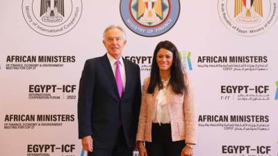 «المشاط» تلتقي رئيس مؤسسة التغير العالمي ضمن فعاليات منتدى مصر للتعاون الدولي