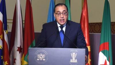 مدبولي يلقي كلمة باجتماع رؤساء المحاكم الدستورية والعليا والمجالس الأفريقية