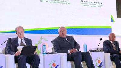 وزير الخارجية: مؤتمر شرم الشيخ نقطة تحول على صعيد العمل المناخي 