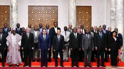 الرئيس السيسي يستقبل رؤساء المحاكم الدستورية والعليا الأفارقة