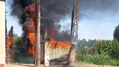 الحماية المدنية تسيطر على حريق داخل محول في أسوان 