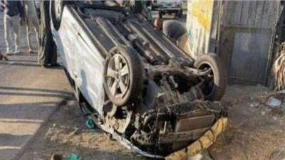 مصرع زوجين وإصابة 3 من أبنائهم في حادث تصادم بأسيوط 