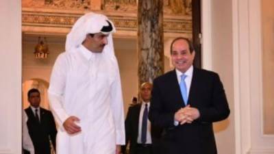 الرئيس السيسى يؤكد حرص مصر على التعاون الاقتصادى مع قطر