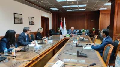 سويلم يلتقى ممثل البنك الدولي المسئول عن تنسيق مشاركة البنك بمؤتمر المناخ