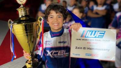 وزير الرياضة يطمئن على استعداد "زين الحمصاني" للمشاركة فى بطولة العالم لـIAME WORLD FINALS