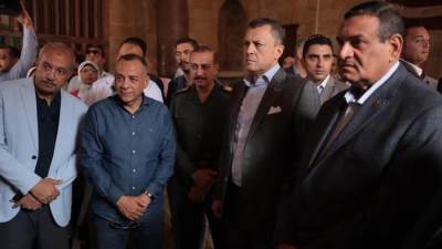 وزيرا السياحة والتنمية ومحافظ القاهرة يفتتحون زاوية حسن الرومي بمنطقة الخليفة