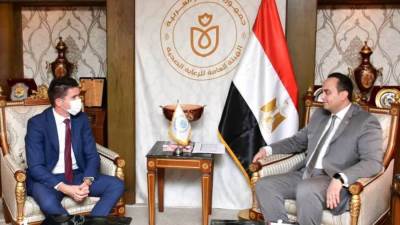 رئيس الرعاية الصحية يبحث التعاون مع شركة ألمانية في مجال تدوير المخلفات الطبية