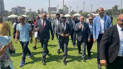 وزير الرياضة يشهد اختبارات "كابيتانو مصر" بمركز التنمية الشبابية بالجزيرة
