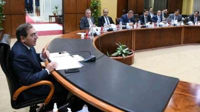 وزير البترول يجتمع مع وفد لجنة البترول والغاز بغرفة التجارة الامريكية