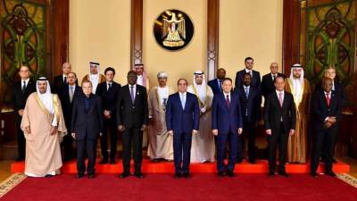 الرئيس السيسي يستقبل وزراء الإعلام العرب بقصر الاتحادية