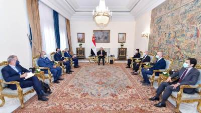 الرئيس السيسي  يستقبل توماس باخ رئيس اللجنة الأولمبية الدولية