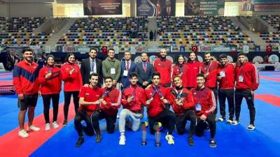 وزير الرياضة يهنئ الكاراتيه المصرى بحصد لقب سيرياس A كوجالى تركيا 2022